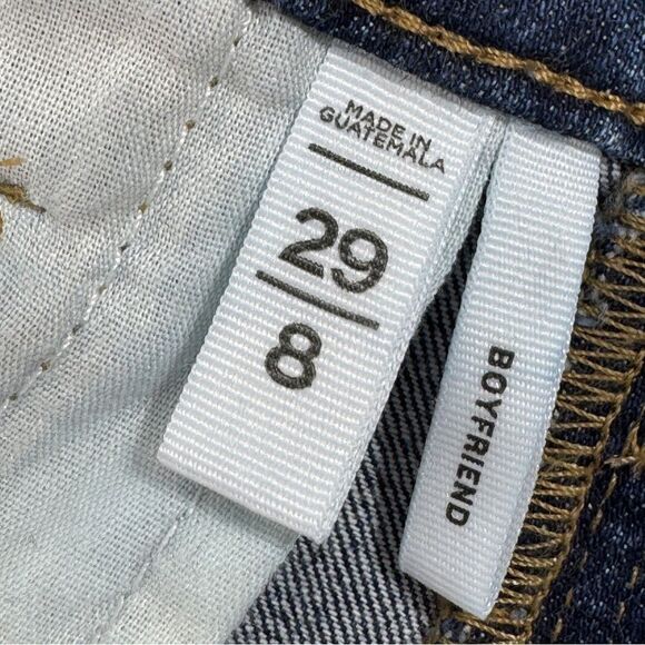 Loft Made and Loved Paint Splatter Boyfriend Jeans Blue 8 Button Fly - Picture 10 of 16